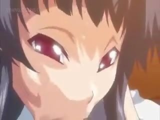 Tonårs animen kön siren i strumpbyxor ridning hård balle