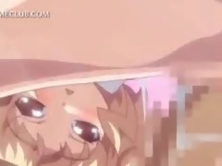 Drobounký anime kotě bere čurák v ústa a málo quim