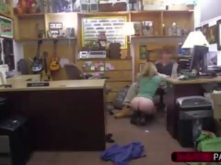 Attractive Blonde Woman Gets Hammered By Shawn In His Office