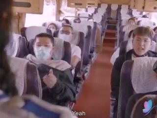 Trágár videó tour busz -val dögös ázsiai slattern eredeti kínai av xxx videó -val angol tengeralattjáró