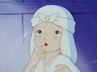 Naken animen nuns har kön för den först tid