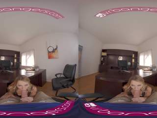 VR BANGERS Wide lead Pussy lascivious Blonde Accountant VR x rated film