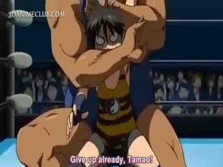 Obr wrestler tvrdéjádro zkurvenej a sladký anime dívka