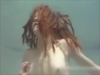 Dreadlocks jebe pod vodo, brezplačno pod vodo cev umazano film posnetek