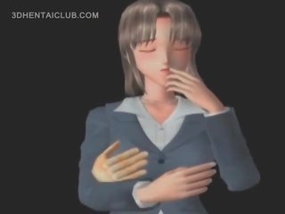 Anime quente miúda teased em dela sexual fantasia