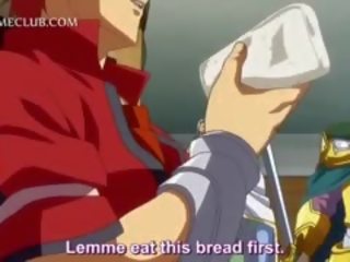 Prsatá 3d anime hottie na koni starving čurák s chtíč