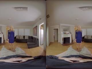 Wankz VR - Threesome involving two big tittied blonde milfs in VR