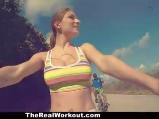 Busty Teen Gets Fucked After Workout