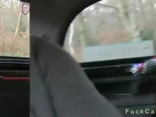 Huge Tits British Babe Fucked And Pussy Cummed In Fake Taxi