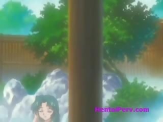Povekas anime tyttö oppii kohteeseen imaista a mulkku ja suullinen kumulat laukaus