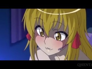 Groot tieten anime blondine masturbeert en squirts