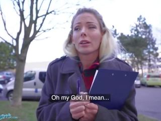 Public Agent Blonde Ozzie Isabelle Deltore Fucks to Save the Bush