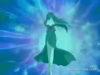 Dospívající anime dívka se stává a pohlaví otrok wrapped v tentacles