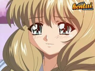 Blond anime gal fikk avslappet